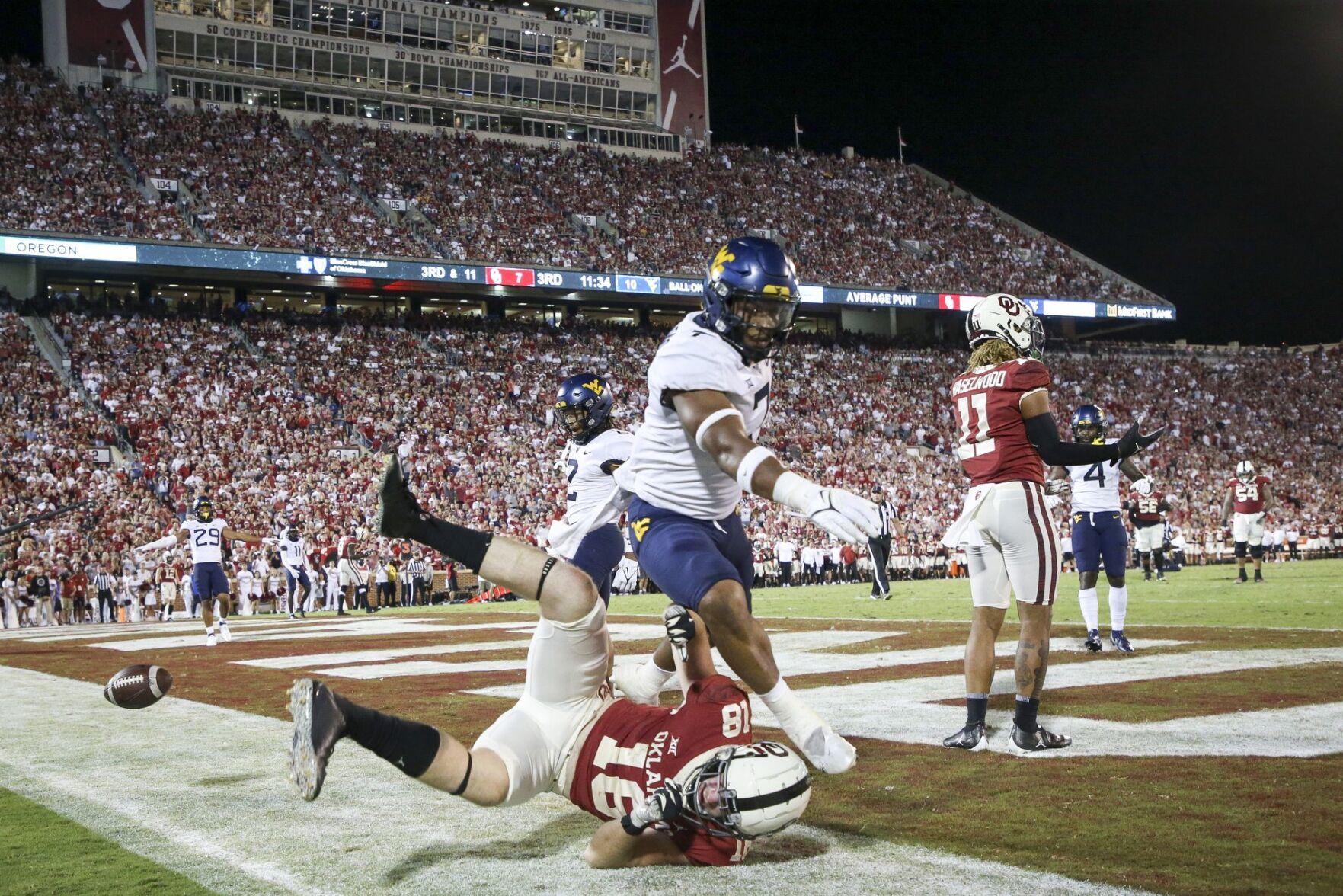 Oklahoma vs West Virginia